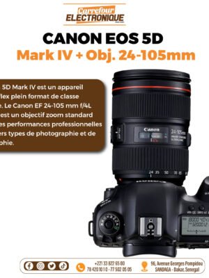 Canon EOS 5D MARK IV avec objectif EF 24-105 mm f/4L IS II USM