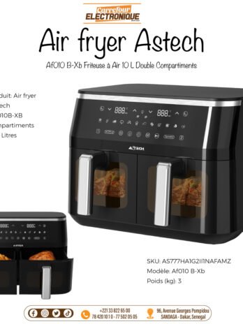 AIRFRYER ASTECH AF010B-XB 2 COMPARTIMENTS